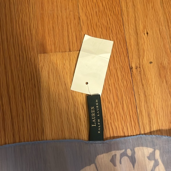 Ralph Lauren Blue White Sheer Hawaiian Floral Print Sarong NWT - Picture 3 of 4